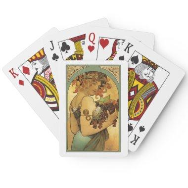 Alphonse Mucha Painting Poker