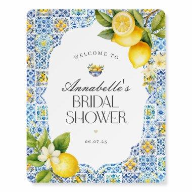 Amalfi Coast Italian Bridal Shower Welcome Sign