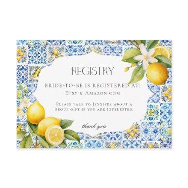 Amalfi Coast Italy Registry  Insert