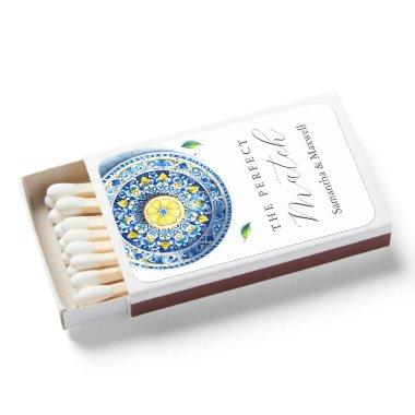 Amalfi Coast Wedding Theme Matchboxes