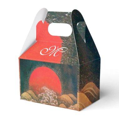 AMATERASU SUN GODDESS,MONOGRAM Red Black Brown Favor Boxes