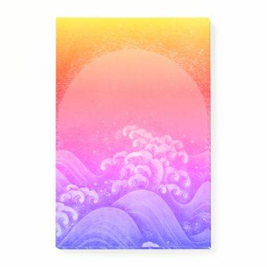 AMATERASU SUN GODDESS Pink Yellow Blue Post-it Notes