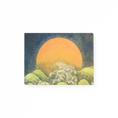 AMATERASU SUN GODDESS Yellow Black Brown Post-it Notes