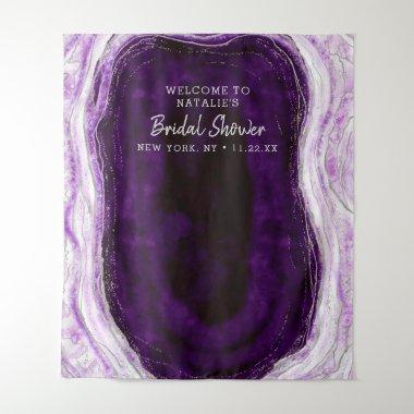 Amethyst Purple Geode Shower Photo Prop Backdrop