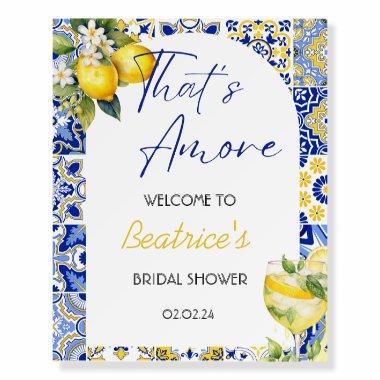 Amore Spritz Lemon  Welcome Sign