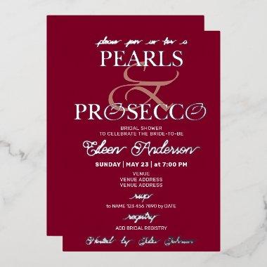 Ampersand Burgundy Pearls & Prosecco  Foil