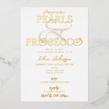 Ampersand White Pearls & Prosecco  Foil