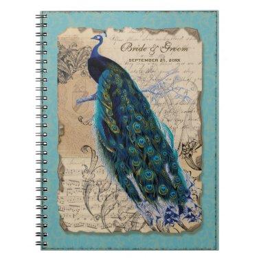 Ancient Peacock Formal Wedding Planner Journal