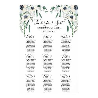 Anemone Wedding Seating Chart