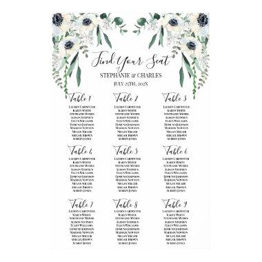 Anemone Wedding Seating Chart