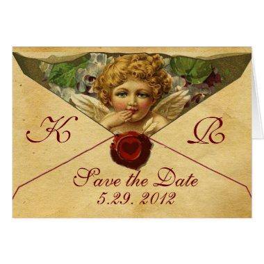 ANGEL HEART WAX SEAL PARCHMENT MONOGRAM