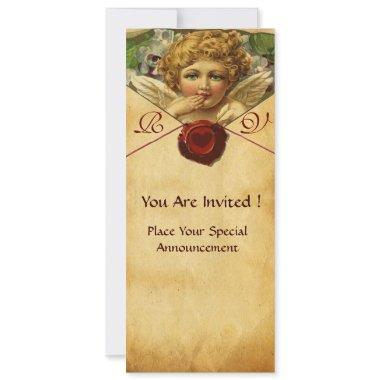 ANGEL HEART WAX SEAL PARCHMENT MONOGRAM