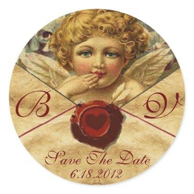 ANGEL HEART WAX SEAL PARCHMENT Save the Date