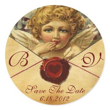 ANGEL HEART WAX SEAL PARCHMENT Save the Date