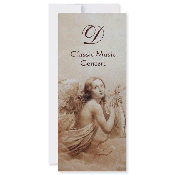 ANGEL PLAYING LYRA OVER THE CLOUDS, Monogram