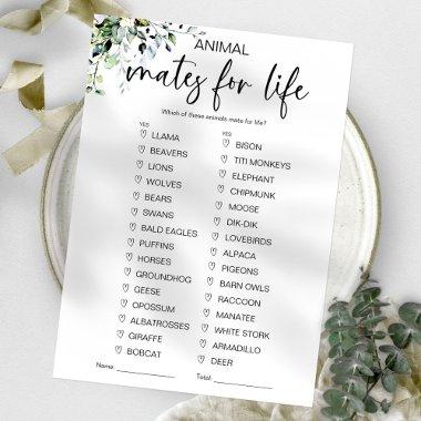 Animal Mates for Life  Game