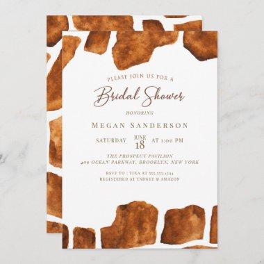 Animal Print Bridal Shower Invitations