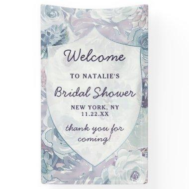 Annabelle Floral Crest  Welcome Banner
