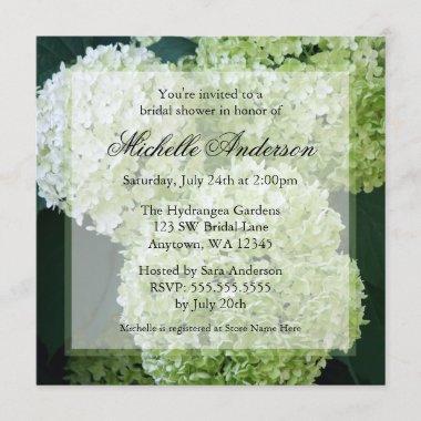 Annabelle Hydrangeas Bridal Shower Invitations