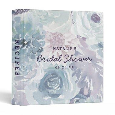 Annabelle Vintage Floral Bridal Shower Recipe Invitations 3 Ring Binder