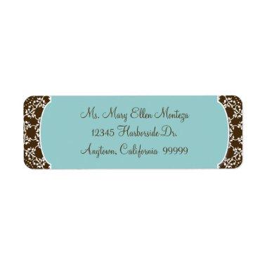 AnnaLiese Damask - Blue Matching Labels