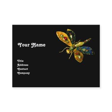 ANTIQUE DRAGONFLY JEWEL ,Black Business Invitations