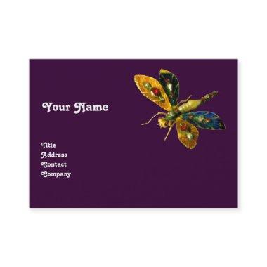 ANTIQUE DRAGONFLY JEWEL ,Purple Business Invitations