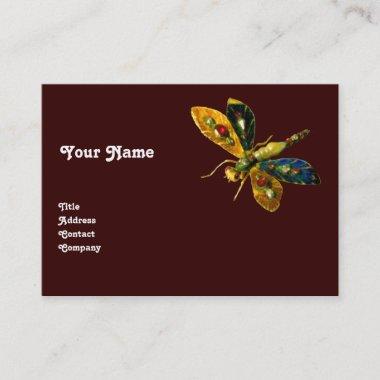 ANTIQUE DRAGONFLY JEWEL ,Red Business Invitations