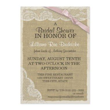 Antique Lace and Pink Bow