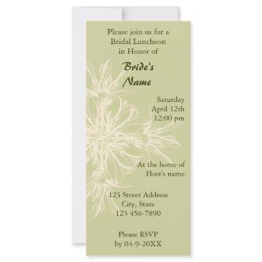 Antique Olive Floral Bridal Luncheon