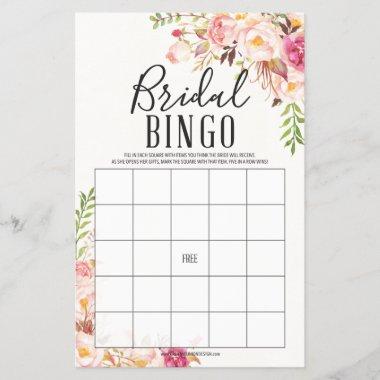 Antique Rose Double Sided Bridal Shower Games