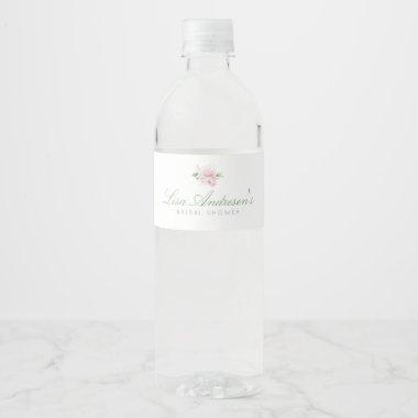 Antique Rose Water Bottle Label