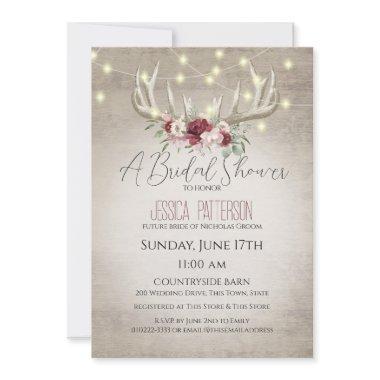 Antlers and Lights Floral