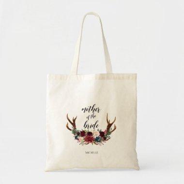 Antlers Floral Bridal Party | Mother of the bride Tote Bag