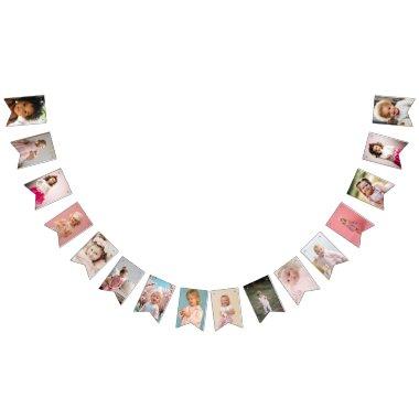 Any Celebration Custom Photo Birthday Bunting Flags