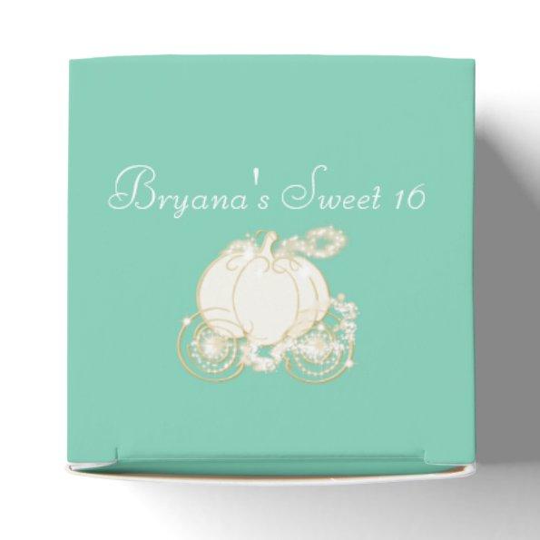 ANY COLOR Cinderella Gold Carriage Favor Boxes