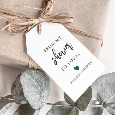 Any Color From My Shower To Yours, Bridal Shower Gift Tags