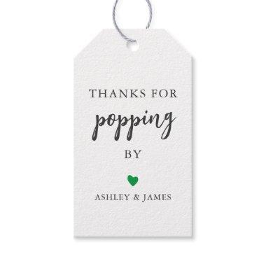 Any Color Thanks for Popping By Tag, Popcorn Gift Tags