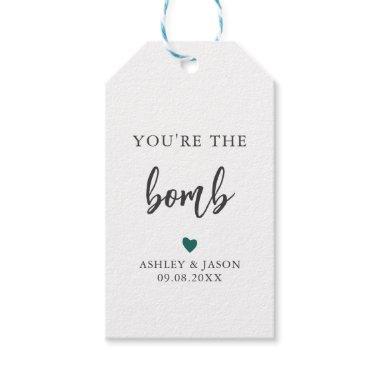 Any Color You're the Bomb, Hot Chocolate or Bath Gift Tags