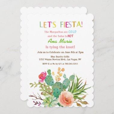 ANY EVENT - Fiesta Floral Cactus Invitations