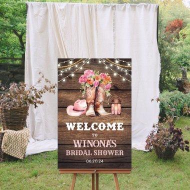 ANY EVENT - Foam Board Cowgirl Boots Western Sign