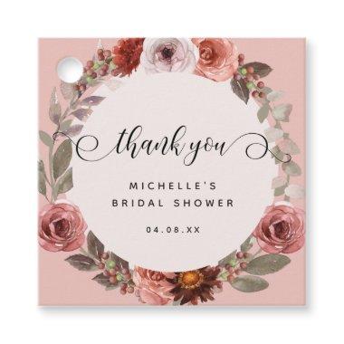 Any Event, Heaven in Rose Floral, Thank You Favor Tags