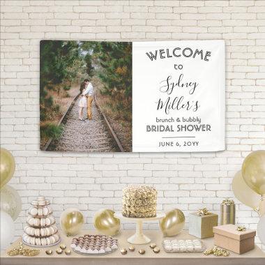 Any Theme Bridal Shower Elegant Photo Welcome Banner