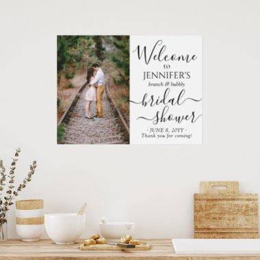 Any Theme Bridal Shower Welcome Calligraphy Photo Poster
