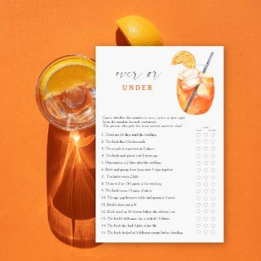 Aperol  Over or under game