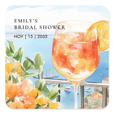 Aperol Spritz Amalfi  Square Sticker