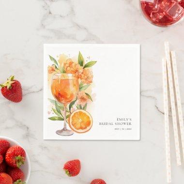 Aperol Spritz Bridal Shower Napkins