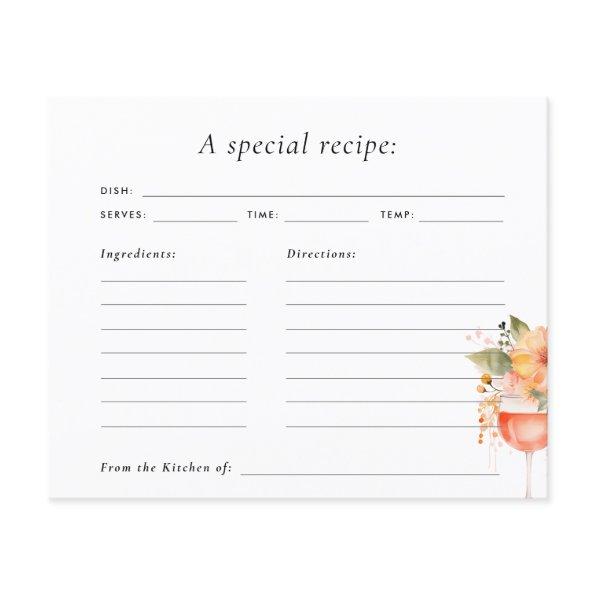 Aperol Spritz Bridal Shower Recipe Invitations