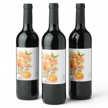 Aperol Spritz  Wine Label