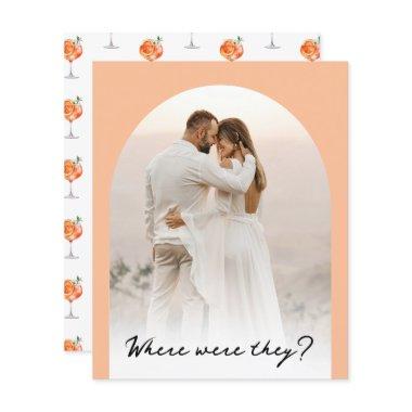 Aperol Spritz Bridal Where were They Photo Game